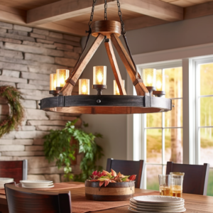 Spark Design Studio, Canadian Inspired Lighting, Interior Design lighting Rustic Chandelier